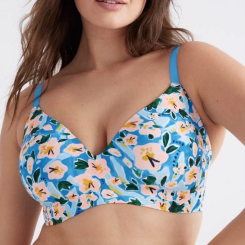 Knix Wingwoman Contour Bra Sz 5 Bouquet Bloom